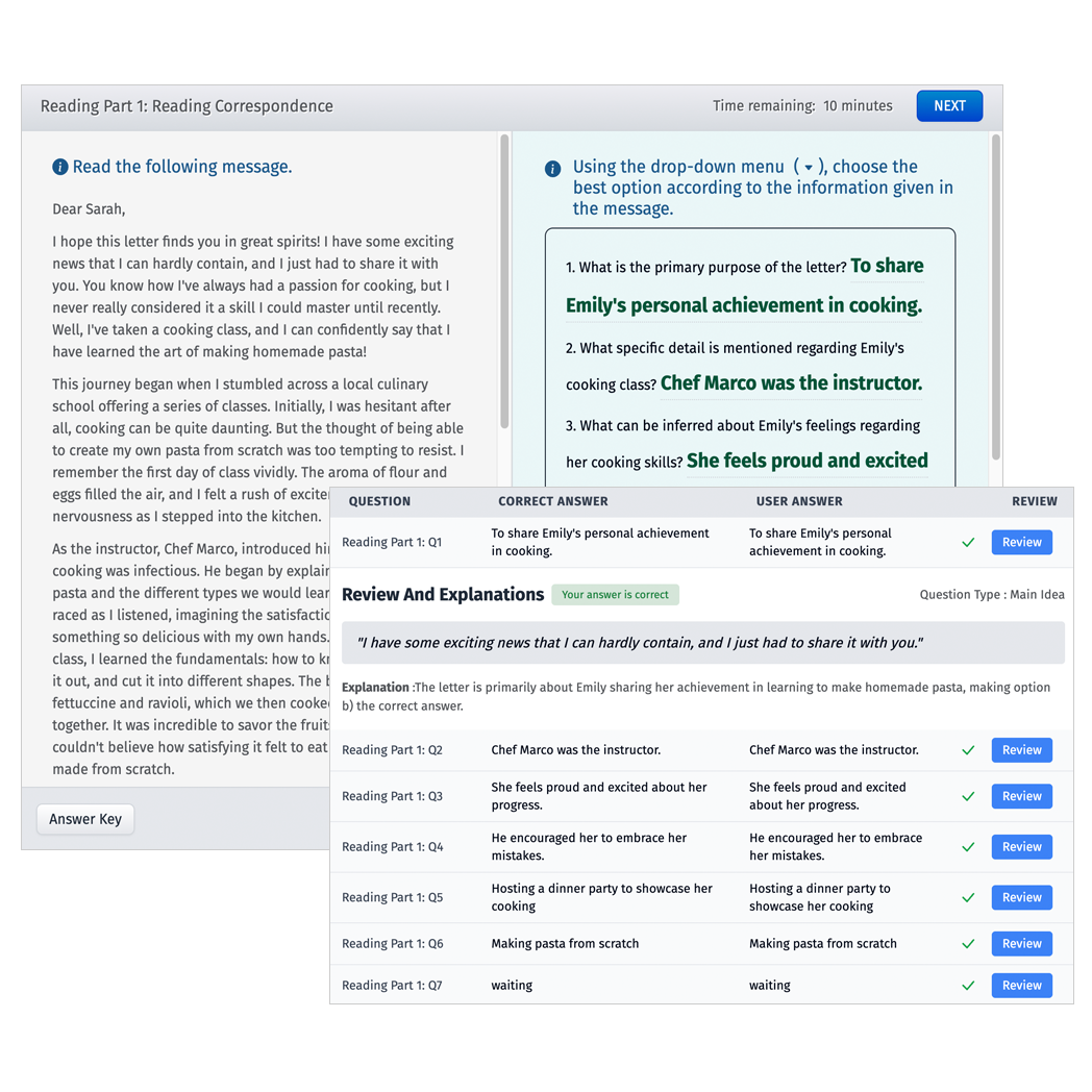 Person reading a book for CELPIP Reading practice