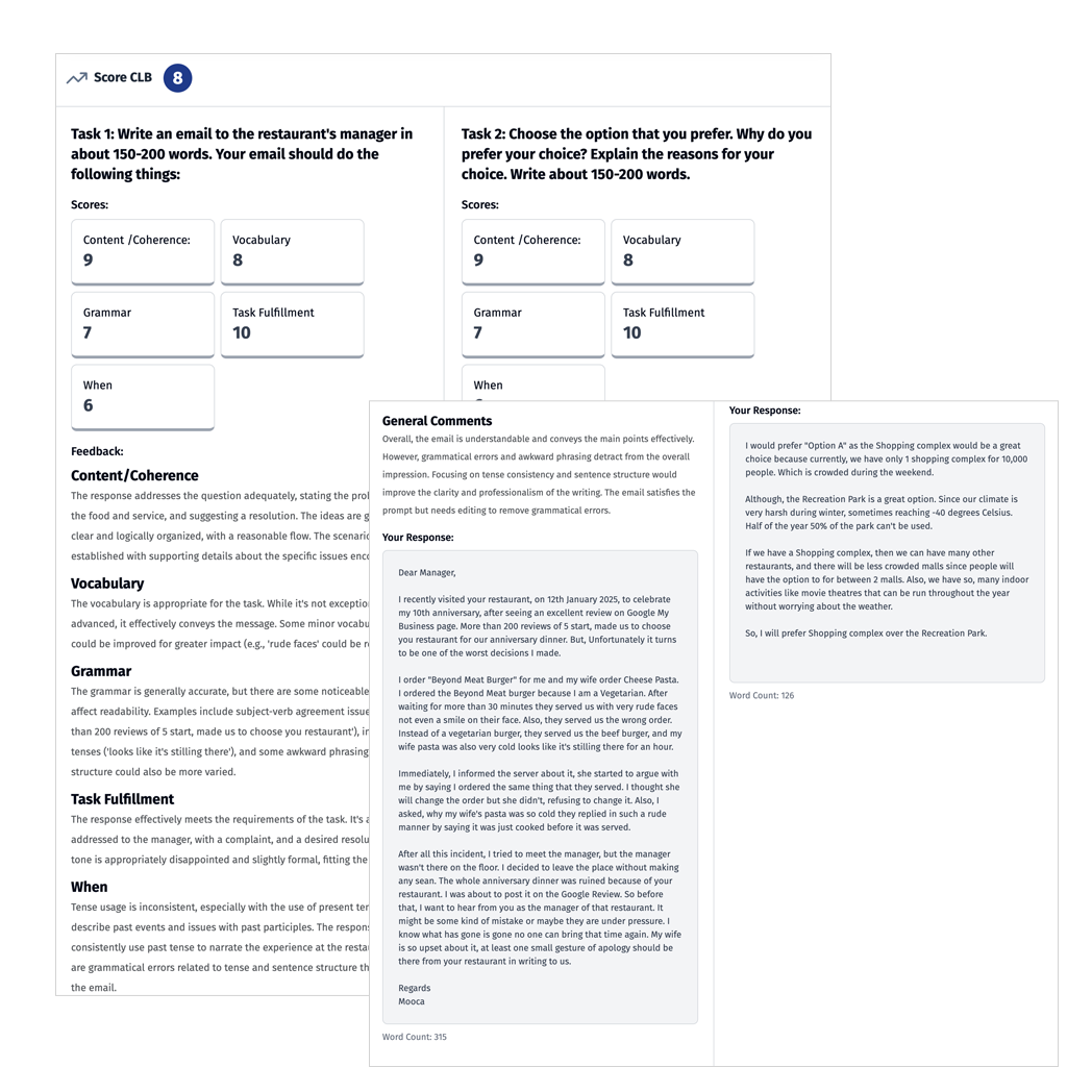 Person writing on a laptop for CELPIP Writing practice